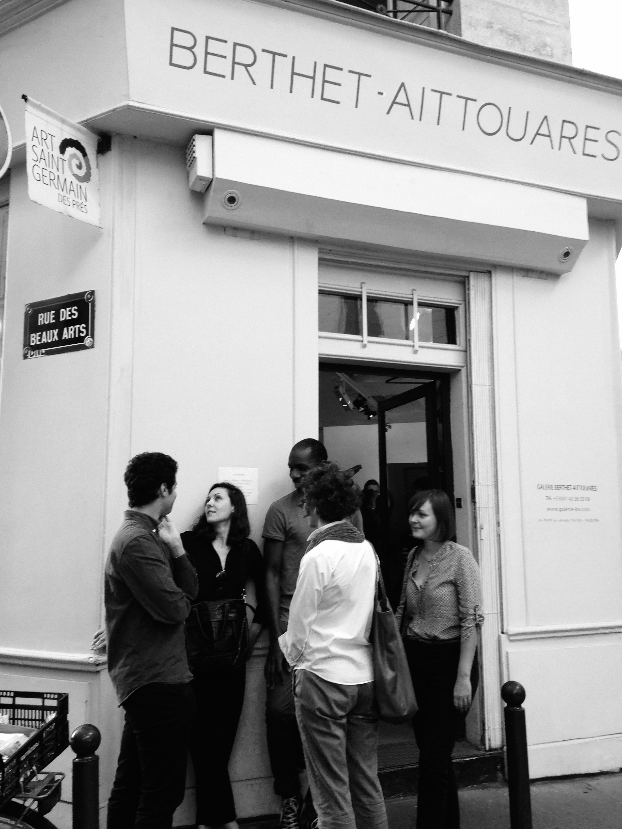 Photos de la rencontre avec F. Affergan à la Galerie Berthet-Aittouarès
